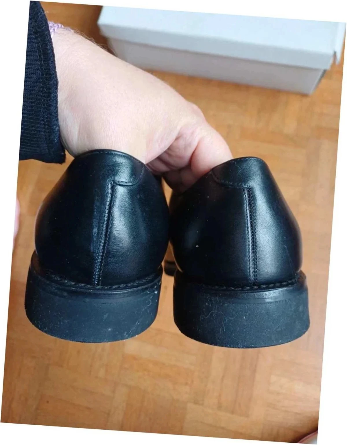 Chaussures de ville homme cuir noir Meermin T44 neuves avec boîte – photo 4